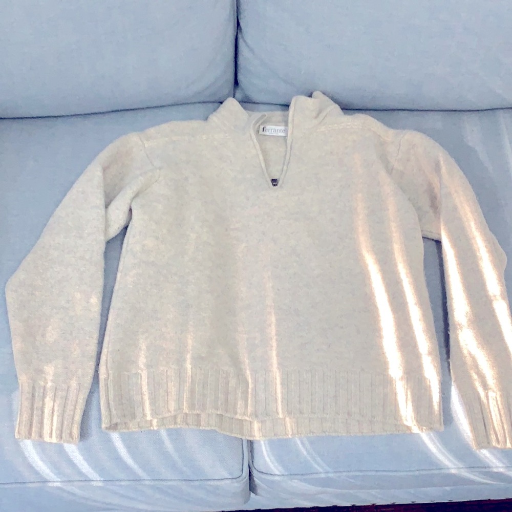 Cashmere half zip sweater